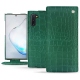 Housse cuir Samsung Galaxy Note10 - Crocodile pino
