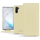 Lederschutzhülle Samsung Galaxy Note10 - Beige PU