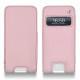 レザーケース Apple iPhone 5 - Rose ( Nappa - Pantone 2365C ) 