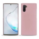 Coque cuir Samsung Galaxy Note10 - Rose ( Nappa - Pantone 2365C ) 