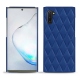 Custodia in pelle Samsung Galaxy Note10 - Bleu océan - Couture ( Nappa - Pantone 293C ) 