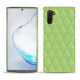 レザーケース Samsung Galaxy Note10 - Vert olive - Couture ( Nappa - Pantone 578U ) 