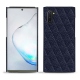 Coque cuir Samsung Galaxy Note10 - Cobalt - Couture ( Pantone 2766C ) 