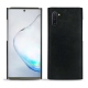 Coque cuir Samsung Galaxy Note10 - Dark vintage ( Roughtcut - Black#5256 ) 