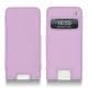 Housse cuir Apple iPhone 5 - Lilas ( Nappa - Pantone 2645U ) 