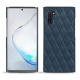 Coque cuir Samsung Galaxy Note10 - Jean vintage - Couture