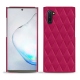 Coque cuir Samsung Galaxy Note10 - Rose fluo - Couture