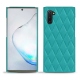 Capa em pele Samsung Galaxy Note10 - Bleu fluo - Couture