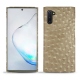 Capa em pele Samsung Galaxy Note10 - Autruche desert