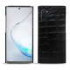 Capa em pele Samsung Galaxy Note10 - Crocodile nero