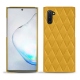 Capa em pele Samsung Galaxy Note10 - Jaune soulèu - Couture
