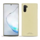 Capa em pele Samsung Galaxy Note10 - Beige PU