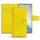Capa em pele Samsung Galaxy Note10 - Jaune fluo