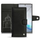 レザーケース Samsung Galaxy Note10 - Negre poudro