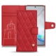Housse cuir Samsung Galaxy Note10 - Rouge troupelenc - Couture