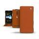 Housse cuir Sony Xperia S  - Marron ( Nappa - Pantone 1615C ) 