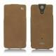 Lederschutzhülle Sony Xperia V  - Sable vintage ( Roughtcut - Gaucho#57254 ) 