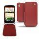 Lederschutzhülle HTC Desire X  - Rouge ( Nappa - Pantone 199C ) 