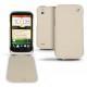 Lederschutzhülle HTC Desire X  - Beige ( Nappa - Pantone 7502C ) 