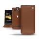 Lederschutzhülle Sony Xperia U  - Marron ( Nappa - Pantone 1615C ) 