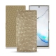 Housse cuir Samsung Galaxy Note10 - Autruche desert