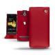 Lederschutzhülle Sony Xperia U  - Rouge ( Nappa - Pantone 199C ) 