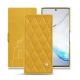Custodia in pelle Samsung Galaxy Note10 - Jaune soulèu - Couture
