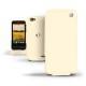 硬质真皮保护套 HTC One V  - Beige ( Nappa - Pantone 7502C ) 