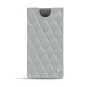 Lederschutzhülle Samsung Galaxy Note10 - Gris - Couture ( Nappa - Pantone W428C ) 