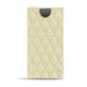 Capa em pele Samsung Galaxy Note10 - Ivoire - Couture ( Sleek P C12 - White ) 