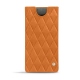 Pochette cuir Samsung Galaxy Note10 - Mandarine vintage - Couture