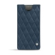 Samsung Galaxy Note10 leather pouch - Jean vintage - Couture