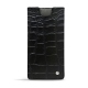 Capa em pele Samsung Galaxy Note10 - Crocodile nero