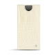 Pochette cuir Samsung Galaxy Note10 - Crocodile milk