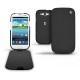 Housse cuir Samsung GT-i9300 Galaxy S III  - Ebène ( Sleek P C12 - Black ) 