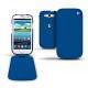 Housse cuir Samsung GT-i9300 Galaxy S III  - Bleu océan ( Nappa - Pantone 293C ) 