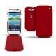 Housse cuir Samsung GT-i9300 Galaxy S III  - Rouge ( Nappa - Pantone 199C ) 