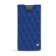 Funda de piel Samsung Galaxy Note10+ - Bleu océan - Couture ( Nappa - Pantone 293C ) 