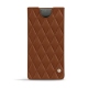 Capa em pele Samsung Galaxy Note10+ - Marron - Couture ( Nappa - Pantone 1615C ) 