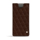 Funda de piel Samsung Galaxy Note10+ - Châtaigne - Couture ( Pantone 476C ) 