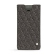Funda de piel Samsung Galaxy Note10+ - Anthracite - Couture ( Pantone 424C ) 