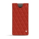 Custodia in pelle Samsung Galaxy Note10+ - Papaye - Couture ( Pantone 180C ) 