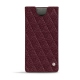 Funda de piel Samsung Galaxy Note10+ - Lie de vin - Couture ( Pantone 5115C ) 