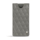 Samsung Galaxy Note10+ leather pouch - Acier vintage - Couture