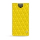 Custodia in pelle Samsung Galaxy Note10+ - Jaune fluo - Couture