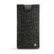 Custodia in pelle Samsung Galaxy Note10+ - Autruche nero