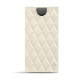 Capa em pele Samsung Galaxy Note10+ - Blanc escumo - Couture