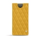 Samsung Galaxy Note10+ leather pouch - Jaune soulèu - Couture