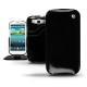 가죽 커버 Samsung GT-i9300 Galaxy S III - Onyx ( Bologna Hi Gloss - Black ) 