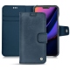 Custodia in pelle Apple iPhone 11 Pro - Jean vintage ( Roughtcut - Pantone 285U  ) 